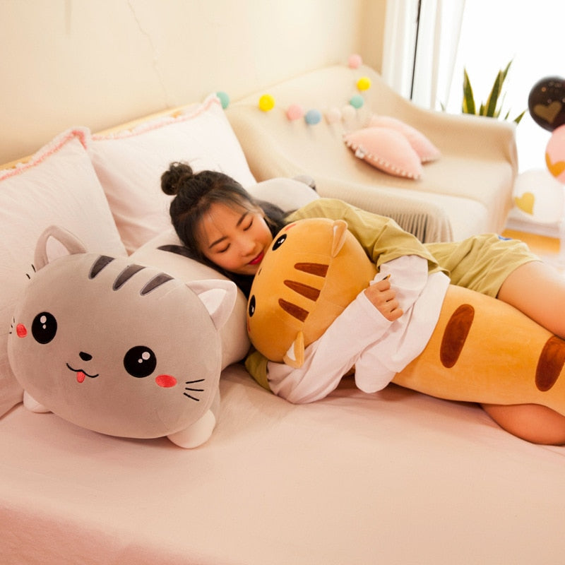 Big Cat Plush Pillow – Cozy Up!
