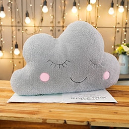 Cosmic Plush Pillows: star, moon, raindrop & clouds – Cozy Up!